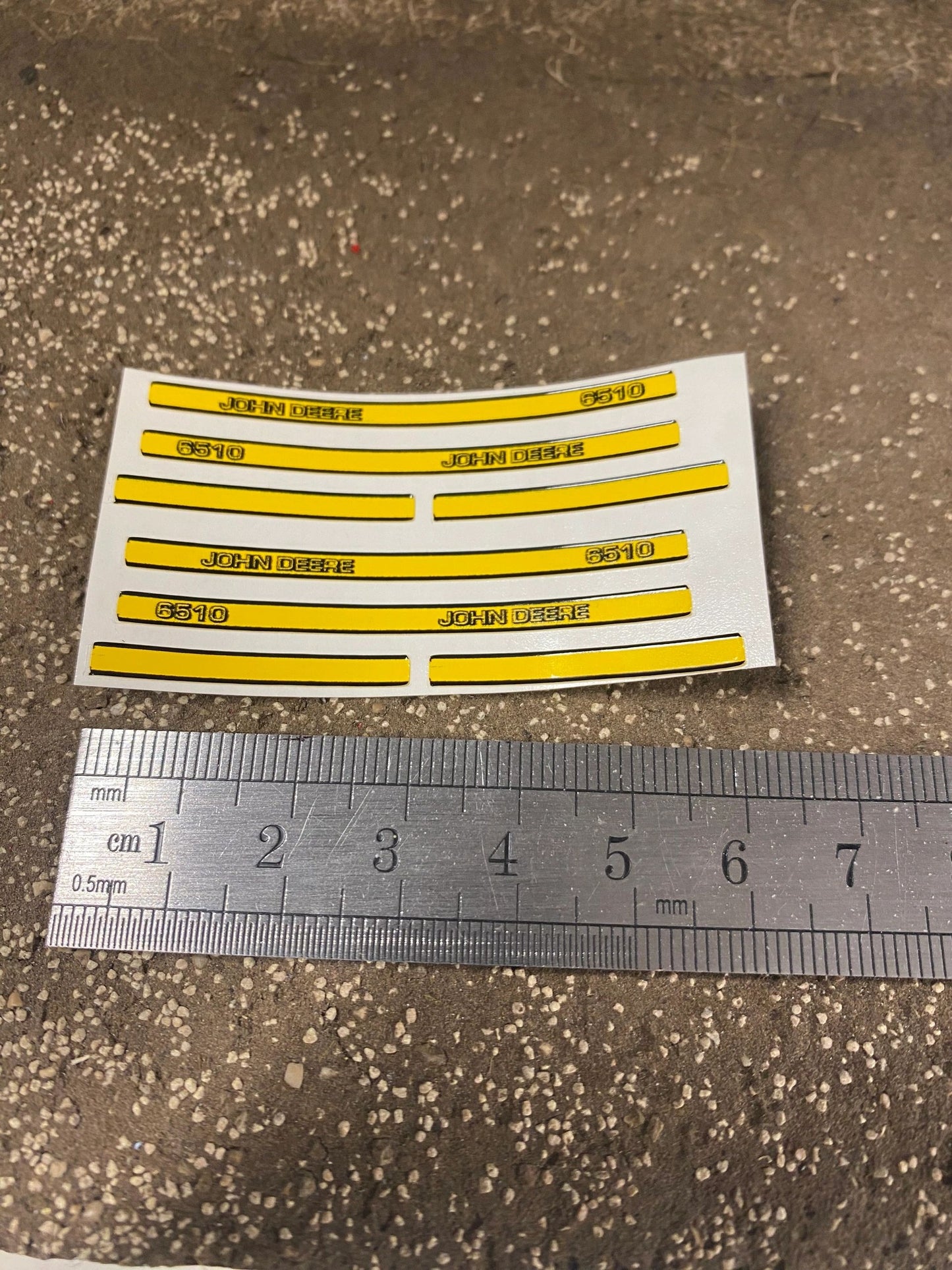 John Deere 6510 Tractor bonnet decals pre cut high quality stickers Image