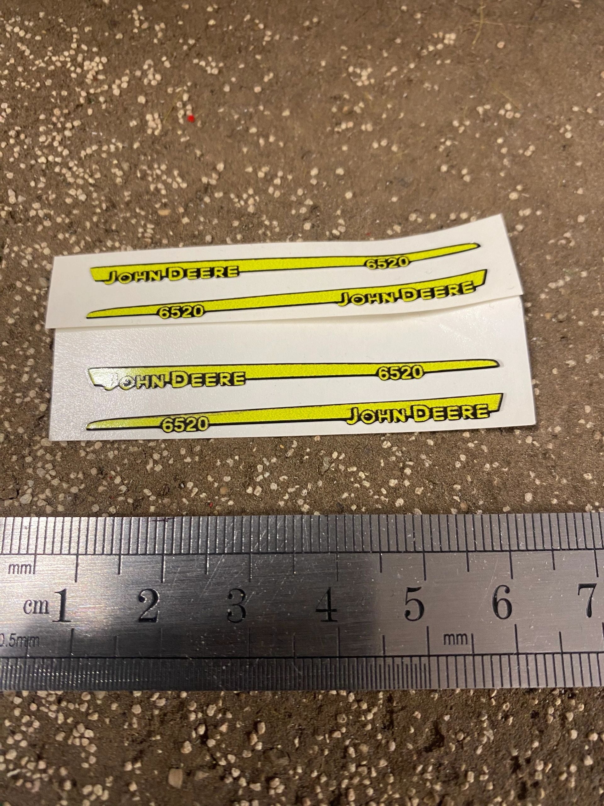 John Deere 6520 Tractor bonnet decals pre cut high quality stickers Image