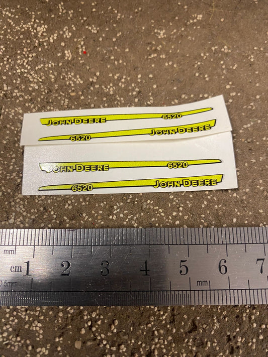 John Deere 6520 Tractor bonnet decals pre cut high quality stickers Image