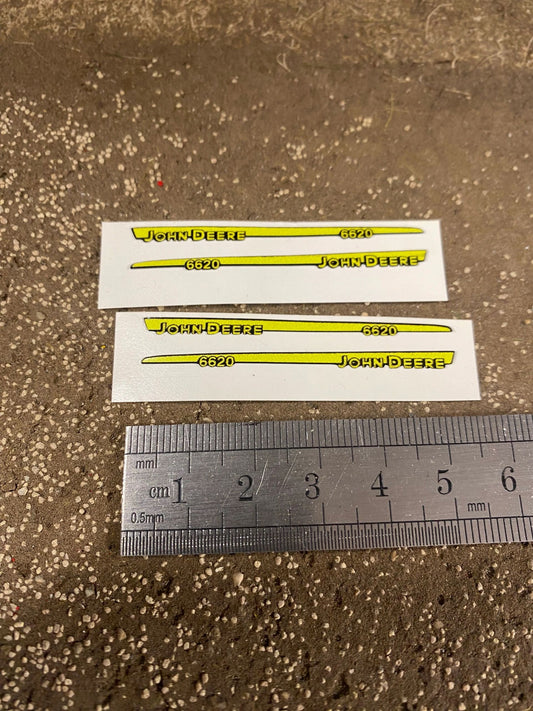 John Deere 6620 Tractor bonnet decals pre cut high quality stickers Image