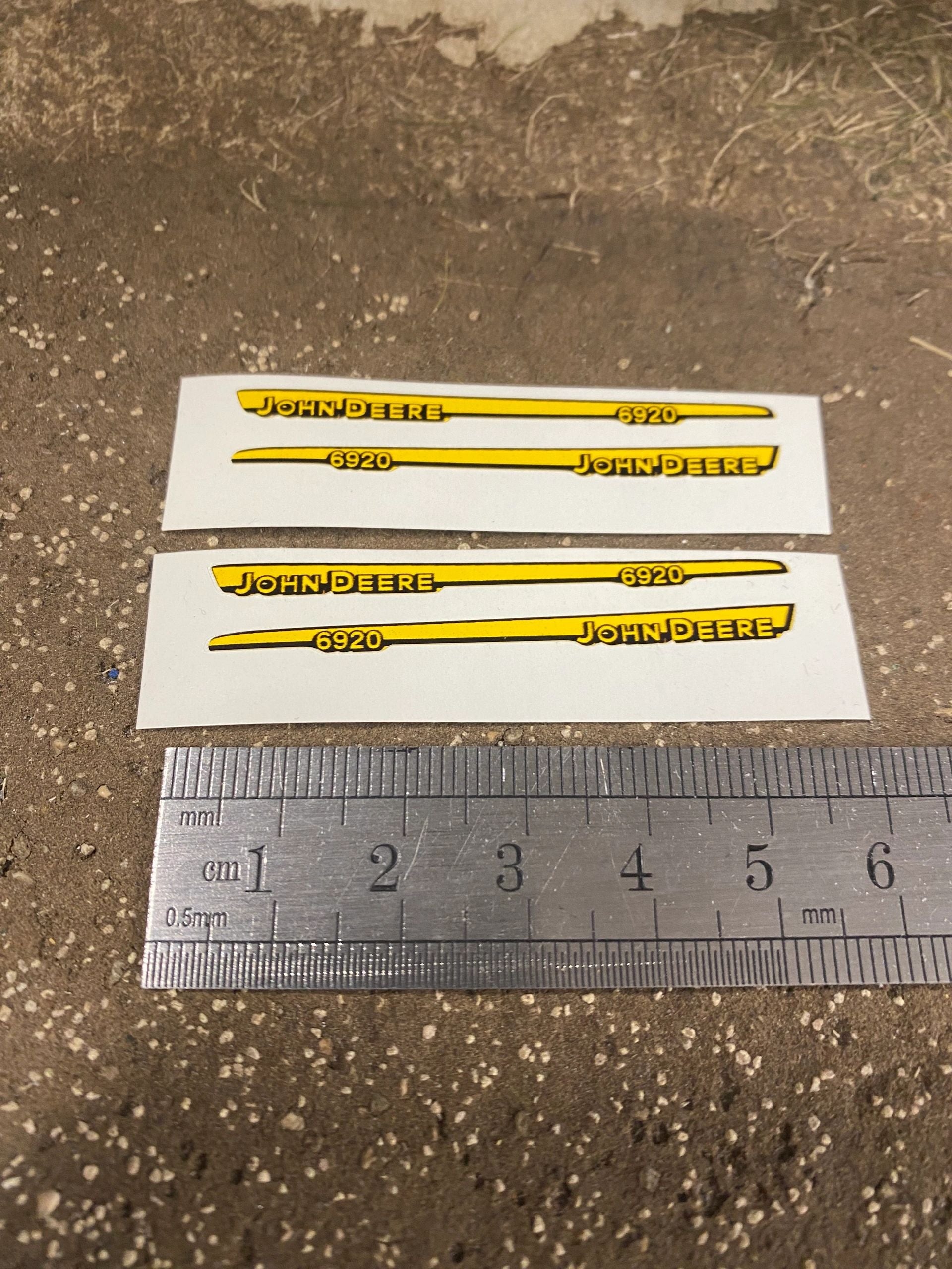 John Deere 6920 Tractor bonnet decals pre cut high quality stickers Image 2