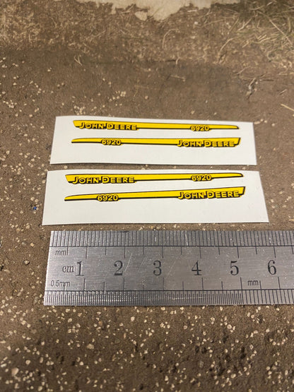 John Deere 6920 Tractor bonnet decals pre cut high quality stickers Image 2