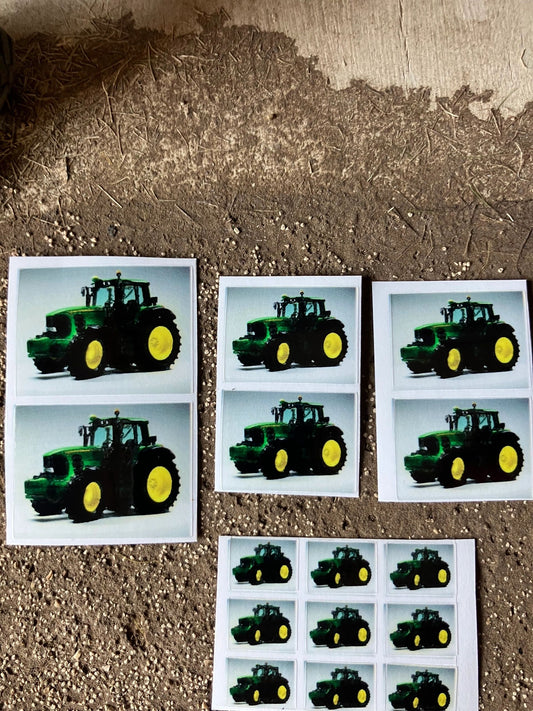 John Deere Tractor farm machinery decals 1:32 scale High quality vinyl pack sticker set Image