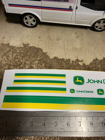 John Deere set Professional pre cut High quality vinyl pack x 7 stickers John Deere farm machinery tractor combine decals Image 2