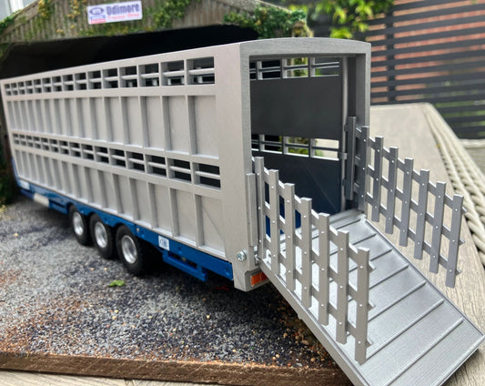 Kane Tri axle Cattle box Trailer 1:32 scale Hand built Image