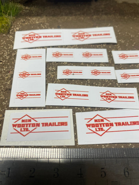 Ken Wootton trailers farm machinery x 18 Professional pre cut High quality vinyl huge pack decals farm machinery decals Image 2