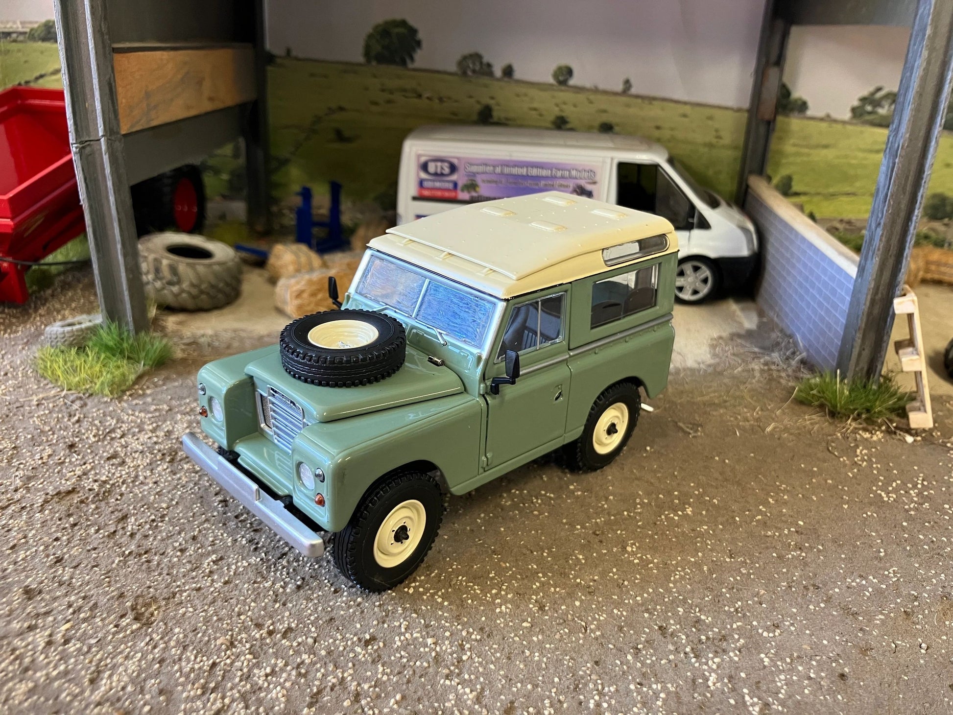 Land Rover Series 3 88 Safari roof Atlantic Green Marge Models 1:32 scale new boxed MM2421-02 Image 6
