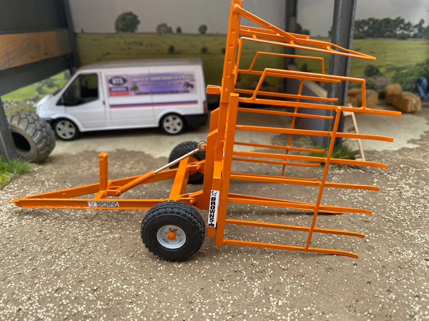 Laser cut BRASS Scratch Built BROWNS Bale Carrier 1:32 scale BLR Models Image
