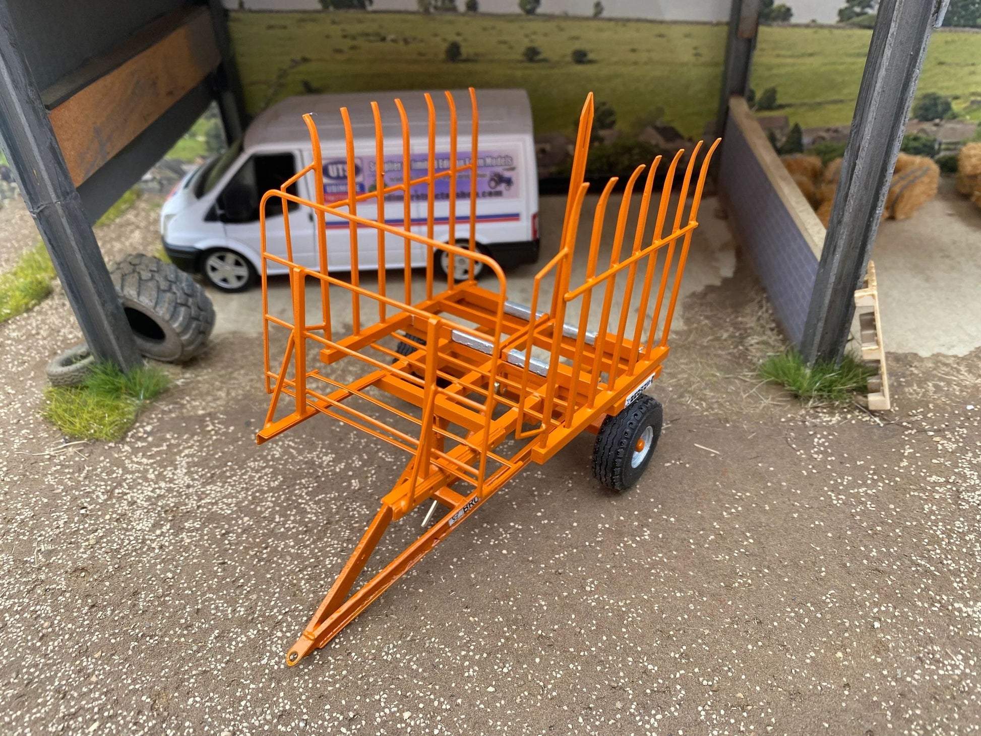 Laser cut BRASS Scratch Built BROWNS Bale Carrier 1:32 scale BLR Models Image 3