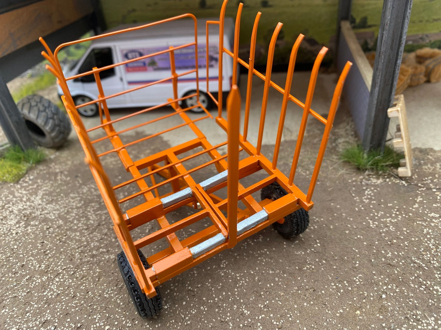 Laser cut BRASS Scratch Built BROWNS Bale Carrier 1:32 scale BLR Models Image 5