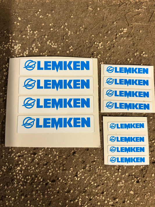 Lemken pre cut professional High quality white vinyl 12 x Lemken farm machinery decals Image