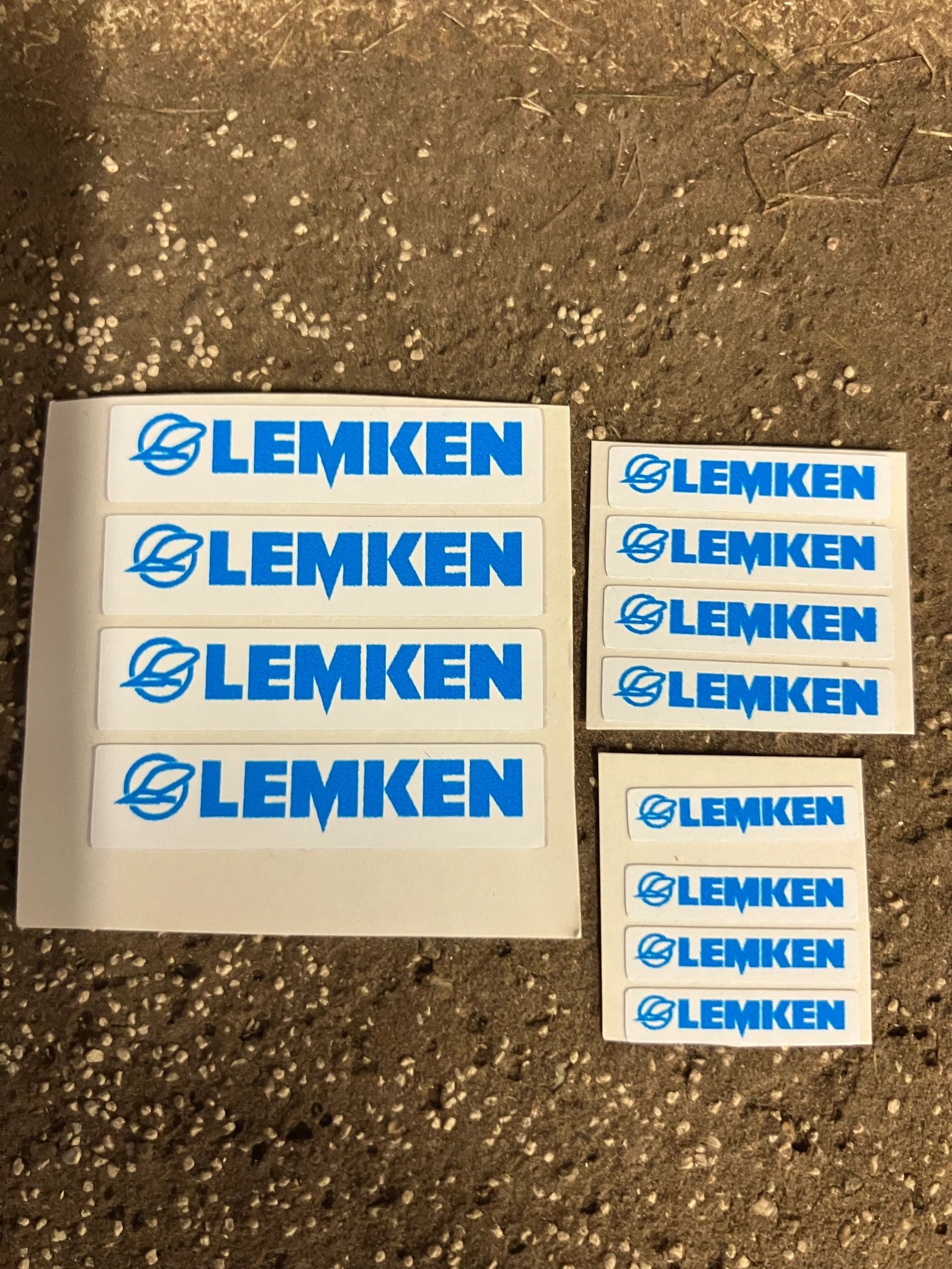 Lemken pre cut professional High quality white vinyl 12 x Lemken farm machinery decals Image 3