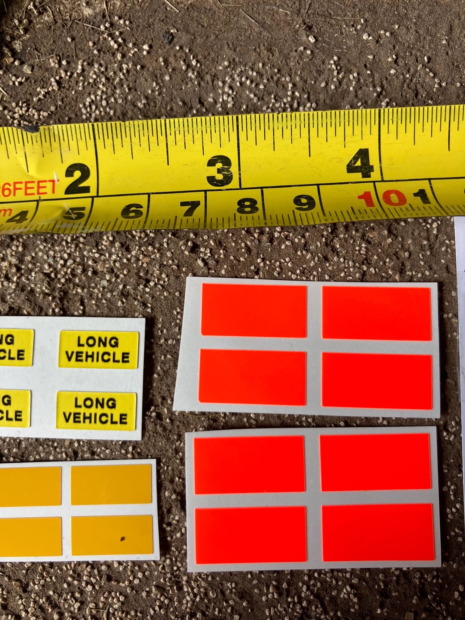 Long vehicle warning decals Farm Machinery Professional Pre Cut High quality vinyl decal packs x 16 stickers 1:32 scale Image 4
