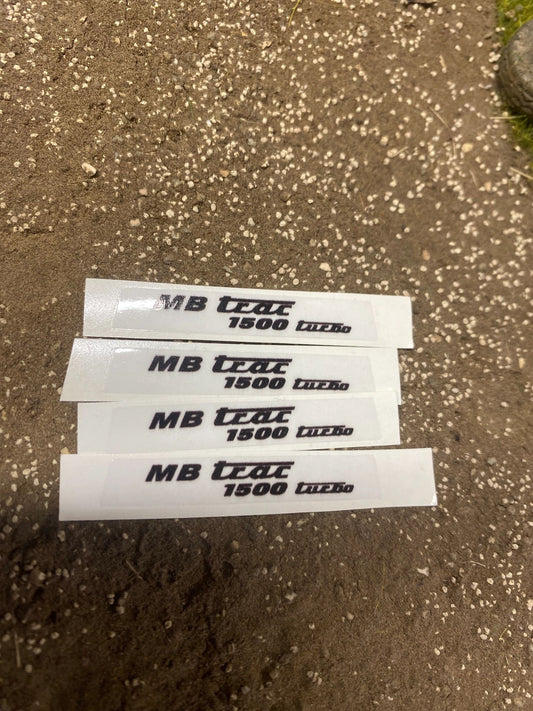 MB Tractor 1500 High quality vinyl pack Professional pre cut bonnet tractor farm machinery decals Image