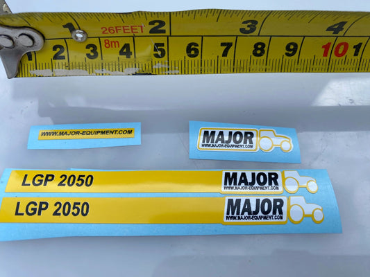 Major LGP 2050 slurry tanker pre cut professional high quality vinyl set of decals 1:32 scale Image