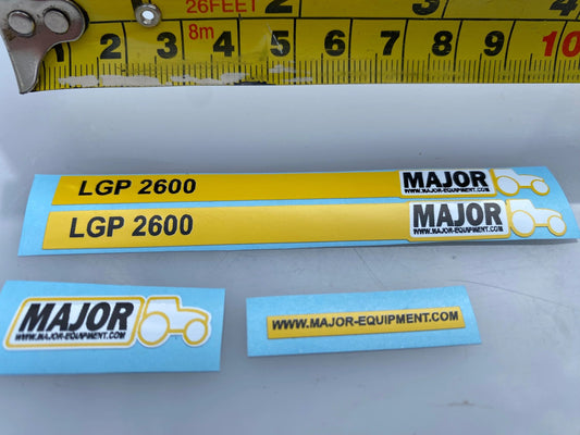 Major LGP 2600 slurry tanker High quality vinyl set of decals farm machinery Image