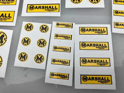 Marshall Trailers Muck Spreaders Slurry Tankers Farm Machinery Professional Pre Cut High quality vinyl decal packs x 37 stickers 1:32 scale Image 2
