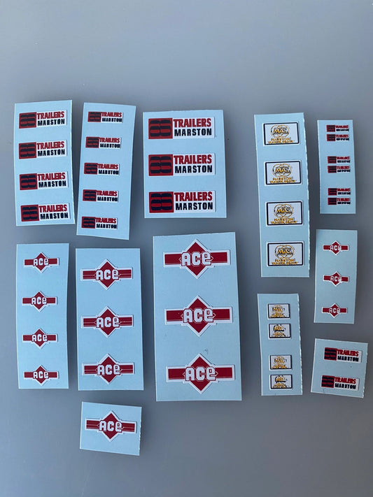 Marston Trailers pre cut High quality vinyl 35 sticker set farm machinery decals Image