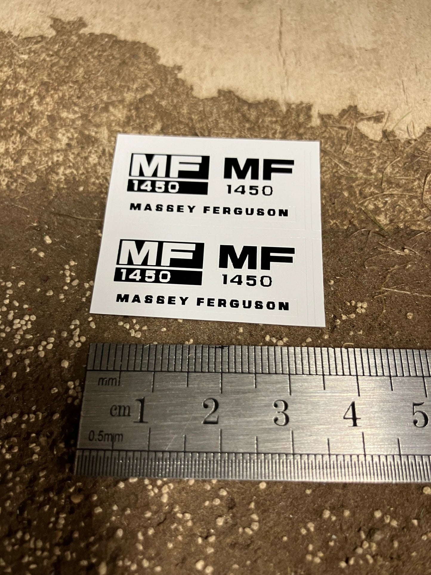 Massey Ferguson 1450 Tractor x 6 High quality vinyl pack decals Tractor bonnet farm machinery decals Image 3