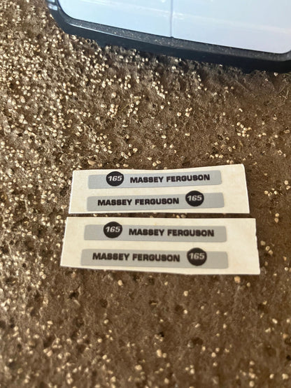 Massey Ferguson 165 Tractor x 4 Pre cut Professional Silver High quality vinyl pack decals Tractor bonnet farm machinery decals Image 2