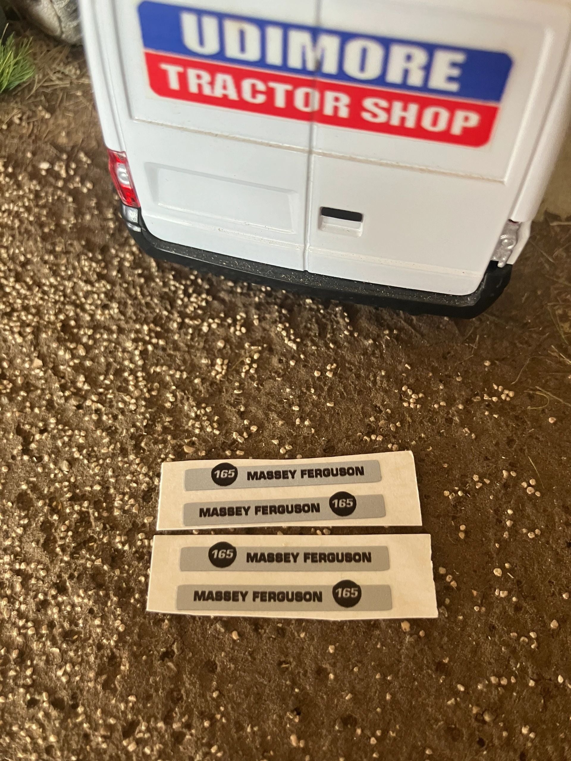 Massey Ferguson 165 Tractor x 4 Pre cut Professional Silver High quality vinyl pack decals Tractor bonnet farm machinery decals Image 3