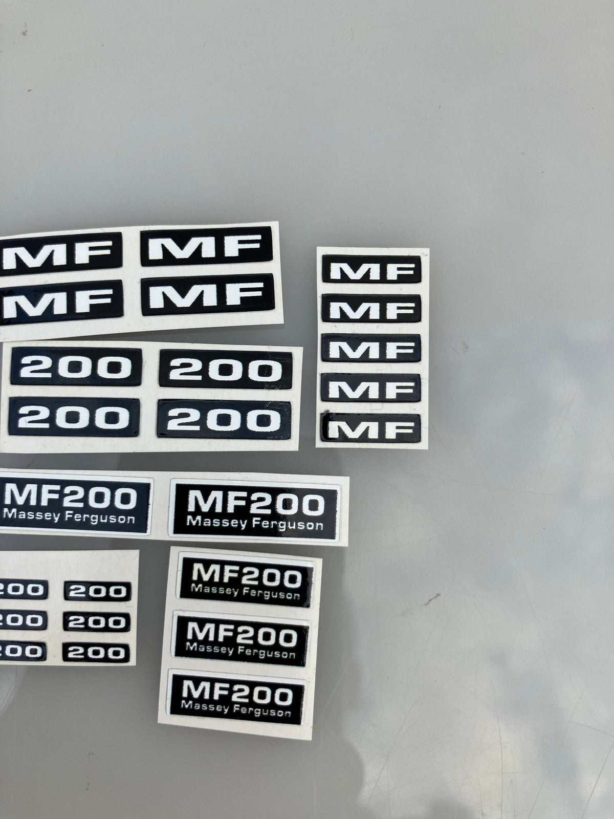 Mf Stickers Massey Ferguson MF 200 Trailer Professional pre cut decal pack 1:32 sc ...