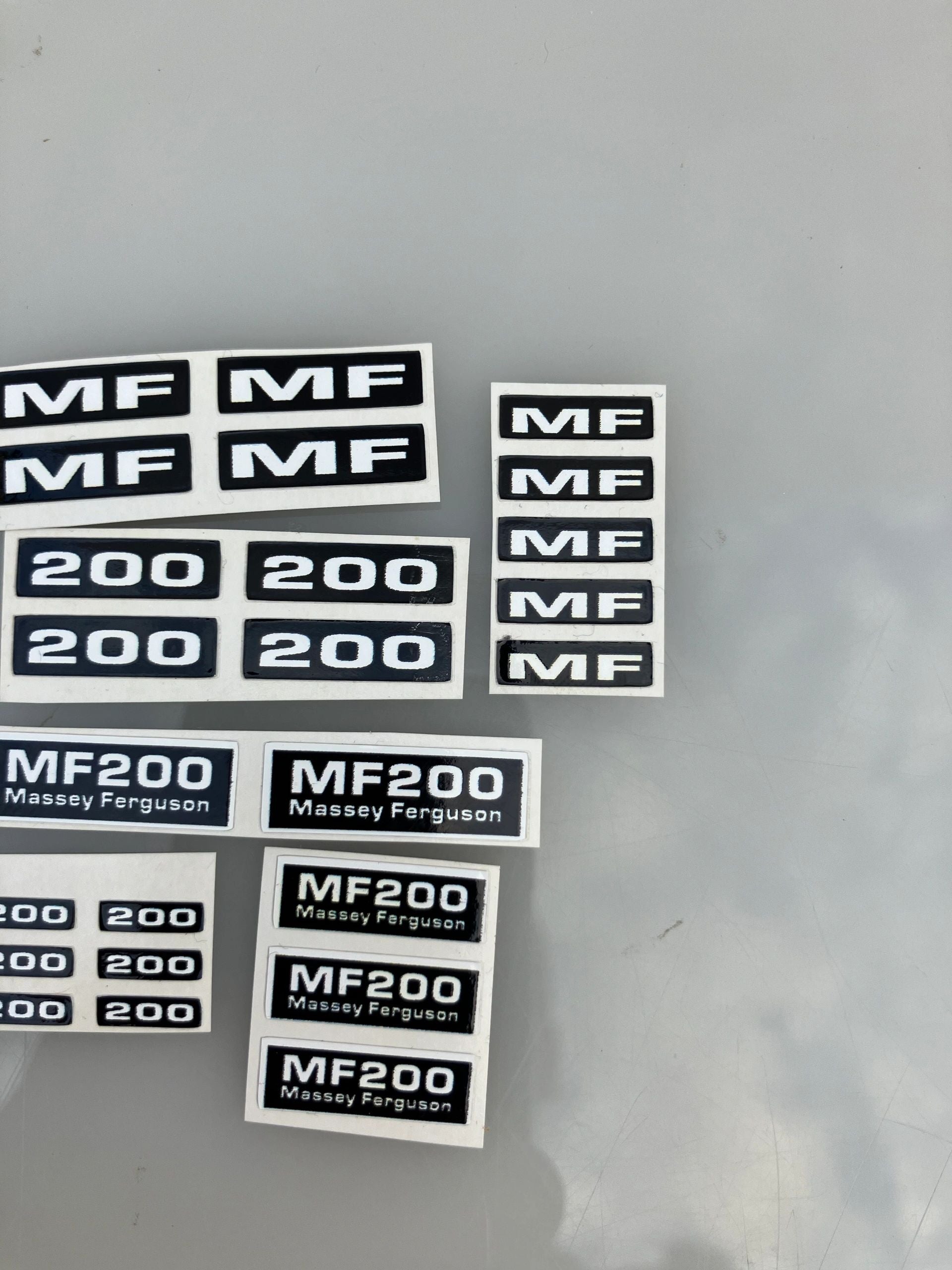 Massey Ferguson MF 200 Trailer Professional pre cut decal pack 1:32 scale High quality vinyl 35 decals stickers 1:32 scale Image 3