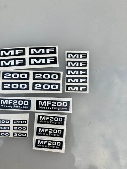 Massey Ferguson MF 200 Trailer Professional pre cut decal pack 1:32 scale High quality vinyl 35 decals stickers 1:32 scale Image 3