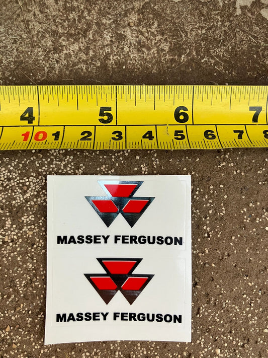 Massey Ferguson logo Professional pre cut decal set 1:32 scale High quality vinyl sticker set farm machinery tractor combine decals Image 2
