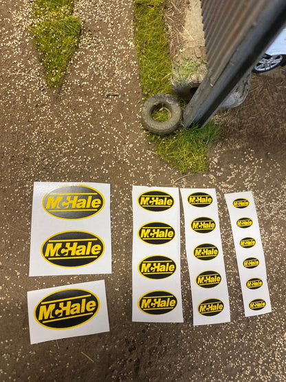 McHale farm machinery professional High quality vinyl huge pack of decals McHale Bale farm machinery decals Image