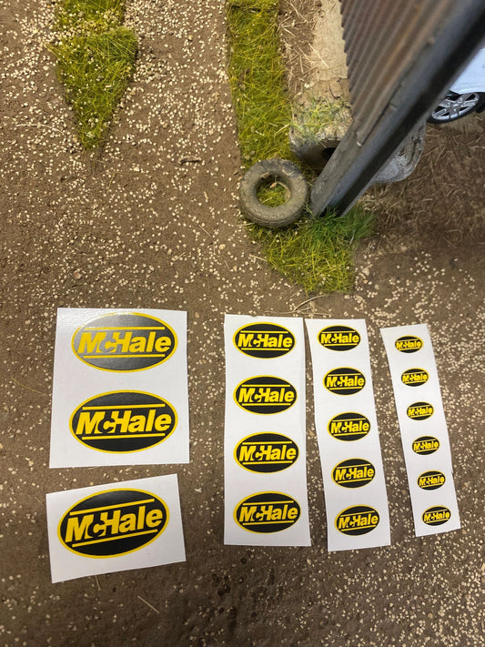 McHale farm machinery professional High quality vinyl huge pack of decals McHale Bale farm machinery decals Image