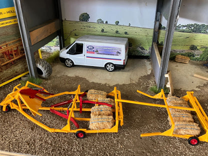 Meijer 8 Pack Bale Collection Wagon + Follow-up Wagon Hand Built 1:32 scale Limited Edition Image