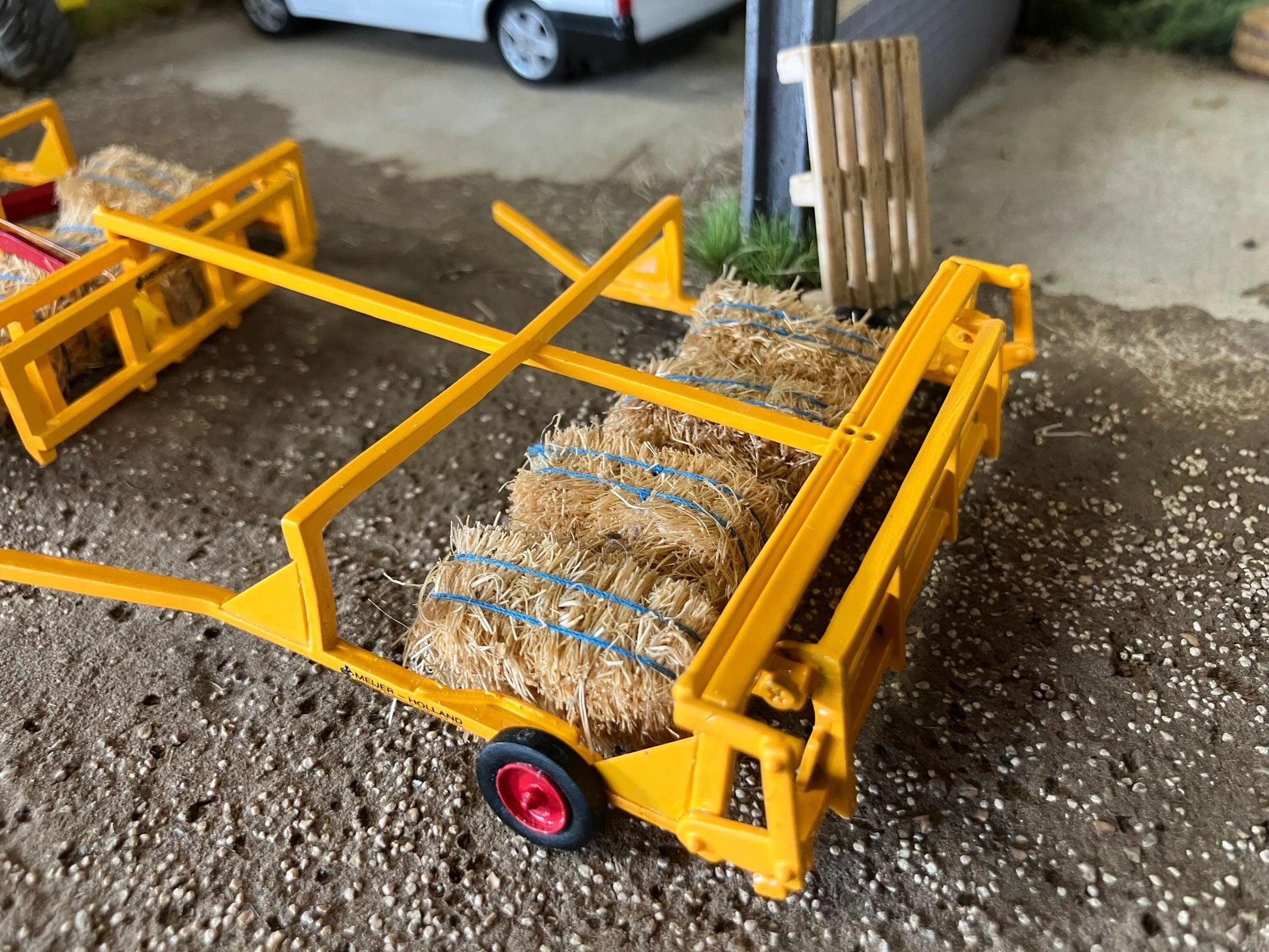 Meijer 8 Pack Bale Collection Wagon + Follow-up Wagon Hand Built 1:32 scale Limited Edition Image 3
