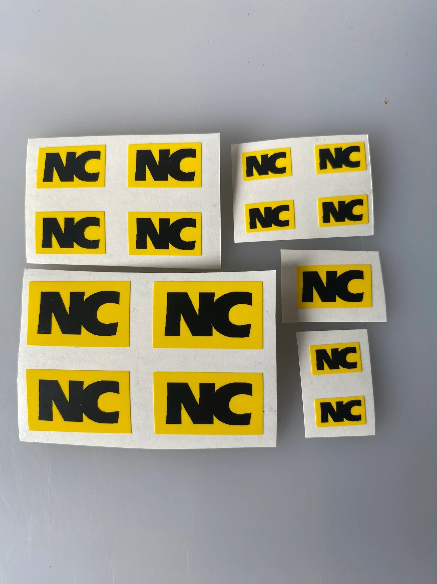 NC Eng machinery Trailer pre cut decals 1:32 scale High quality vinyl 15 sticker set x NC trailer decals Image