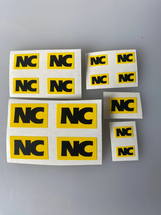 NC Eng machinery Trailer pre cut decals 1:32 scale High quality vinyl 15 sticker set x NC trailer decals Image