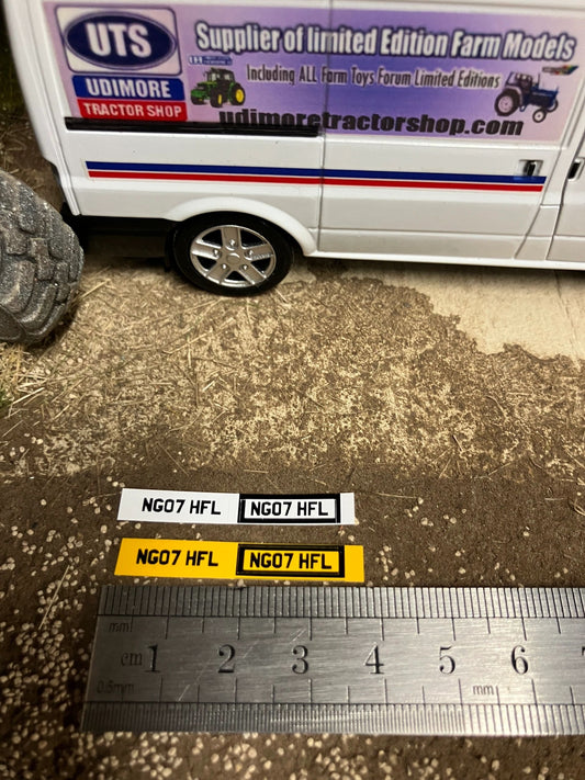 NG07 HFL number plates Professional Pre Cut High quality vinyl decal packs stickers 1:32 scale Image 2