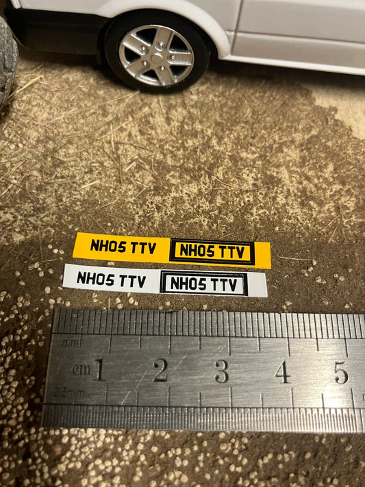 NH05 TTV number plates Professional Pre Cut High quality vinyl decal packs stickers 1:32 scale Image 2