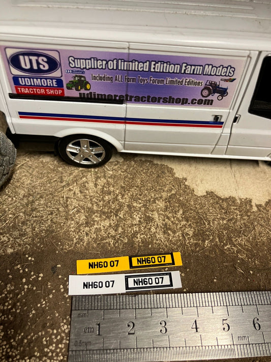 NH60 07 number plates Professional Pre Cut High quality vinyl decal packs stickers 1:32 scale Image 2