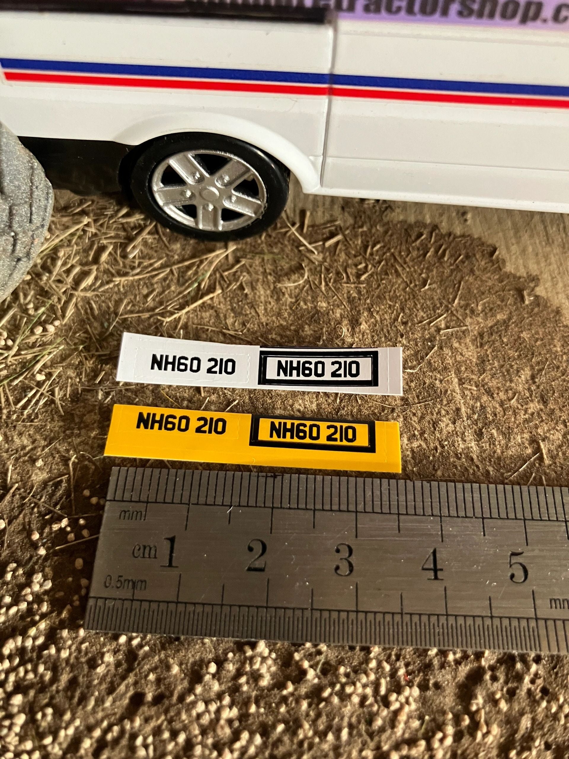 NH60 210 number plates Professional Pre Cut High quality vinyl decal packs stickers 1:32 scale Image