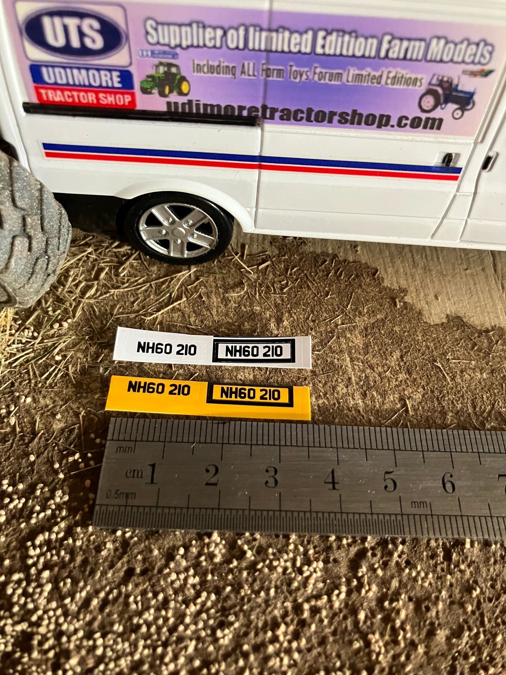 NH60 210 number plates Professional Pre Cut High quality vinyl decal packs stickers 1:32 scale Image 3