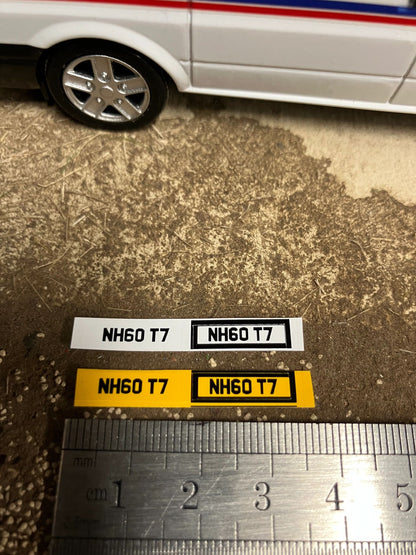 NH60 T7 number plates Professional Pre Cut High quality vinyl decal packs stickers 1:32 scale Image
