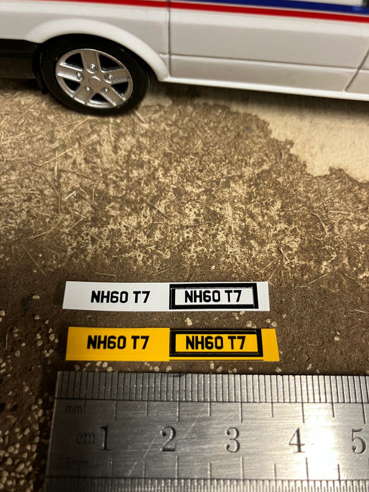 NH60 T7 number plates Professional Pre Cut High quality vinyl decal packs stickers 1:32 scale Image