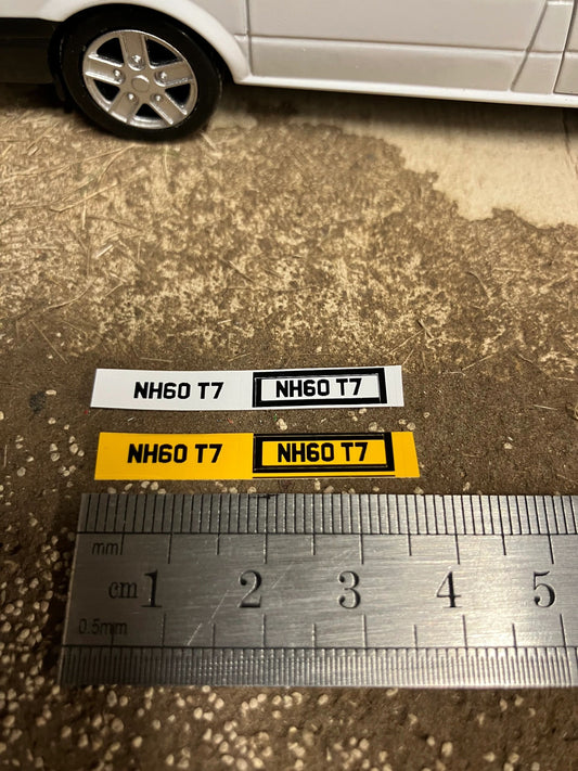 NH60 T7 number plates Professional Pre Cut High quality vinyl decal packs stickers 1:32 scale Image 2