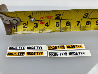 NK05 TVV number plates Professional Pre Cut High quality vinyl decal packs stickers 1:32 scale Image