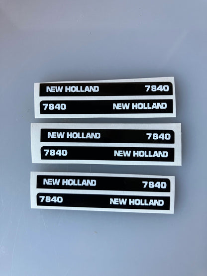 New Holland 7840 Tractor farm machinery stickers 1:32 scale High quality vinyl 4 decals New Holland 7840 Tractor farm machinery stickers 1:32 scale Image 2