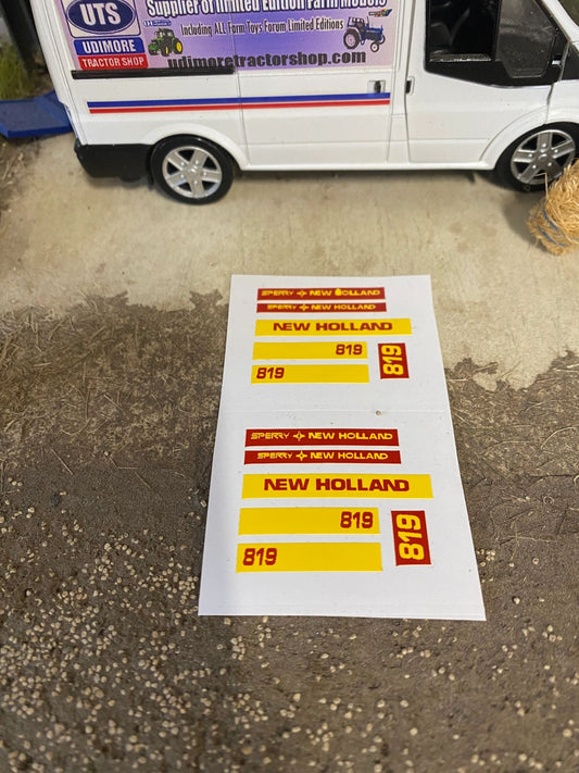 New Holland 819 Forage Harvester High quality vinyl pre cut decals x 12 Tractor combine trailer farm machinery decals Image 2