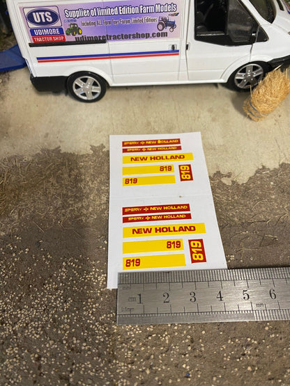 New Holland 819 Forage Harvester High quality vinyl pre cut decals x 12 Tractor combine trailer farm machinery decals Image 3