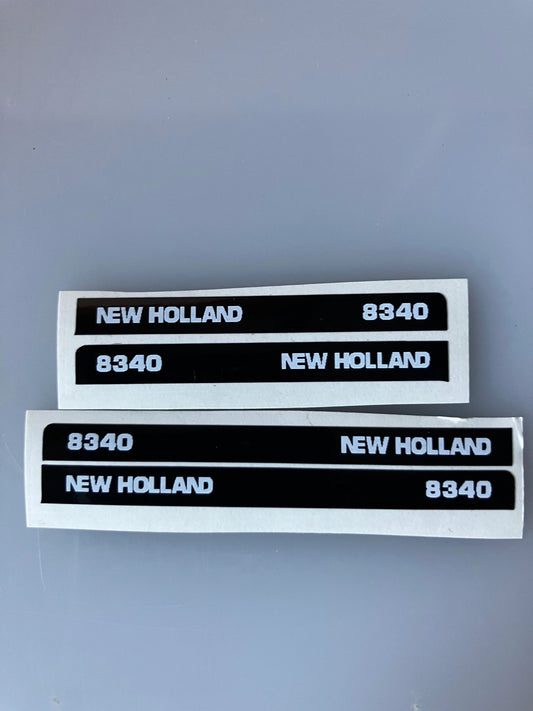 New Holland 8340 Tractor farm machinery stickers 1:32 scale High quality vinyl 4 decals 1:32 scale Image
