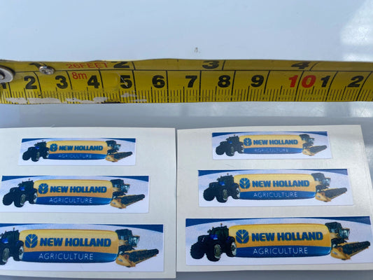 New Holland Agricultural Tractor 1:32 scale High quality vinyl 6 x combine trailer farm machinery decals Image 2