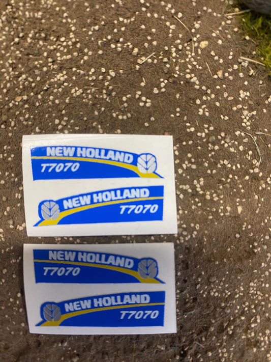 New Holland T7070 Tractor farm machinery stickers 1:32 scale High quality vinyl 4 decals 1:32 scale Image 2